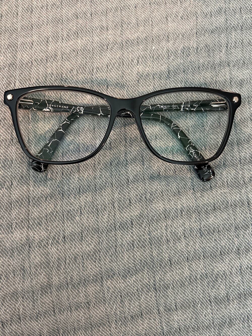 Longchamp Eyeglasses Frames — Black Cat-Eye, LO2613 — Like New